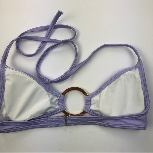 Victoria's Secret Swimsuit purple O-ring top - Picture 3 of 3